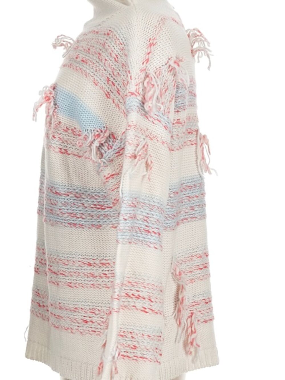 NWT Lou & Grey Fringe Out Mock Neck Chunky Sweater Wool Cotton Alpaca Blend $79 - Picture 6 of 9